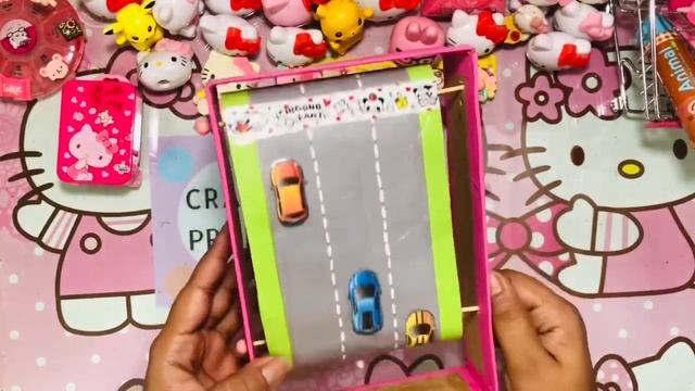 How To Make Car Racing Desktop Game from Cardboard / DIY Racing Car Game /Hello Kitty Game смотреть онлайн