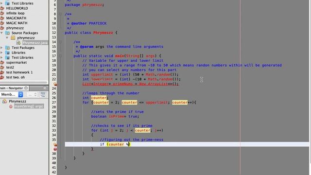Counting primes JAVA смотреть онлайн
