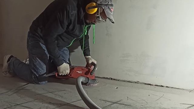 Шлифовка бетона HILTI DG 150 красные алмазные чашки + подравнивание СПЛИТСТОУН 122. Новосибирск.