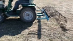 Экспериментальная работа ГРАБЛЯМИ для мотоблока