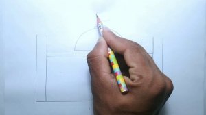 How to draw Mosque step by step । Mashjid Drawing Tutorial