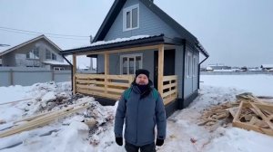 Обзор Каркасной Бани размером 6х4 с террасой 6х2