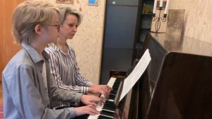 Пюльзе Рикард Ивар, Левчинская Нина Викторовна. Ж.Б. Векерлен, обр. Е. Юдиной «Пастораль»