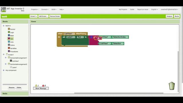 App Inventor 2 ListView Tutorial