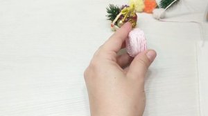 DIY. Миниатюра. Новогодняя композиция. Елочные игрушки своими руками.