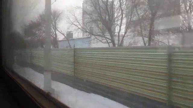 Февральские покатушки на электропоезде Эр9т-721 смотреть онлайн