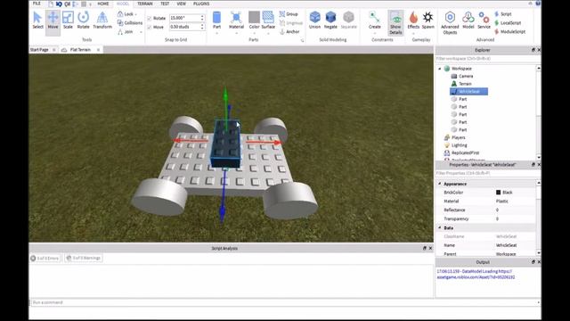 Roblox | How to make a car Tutorial смотреть онлайн