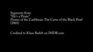 The similarities in the music of Gladiator (2000) and Pirates of the Caribbean (2003)