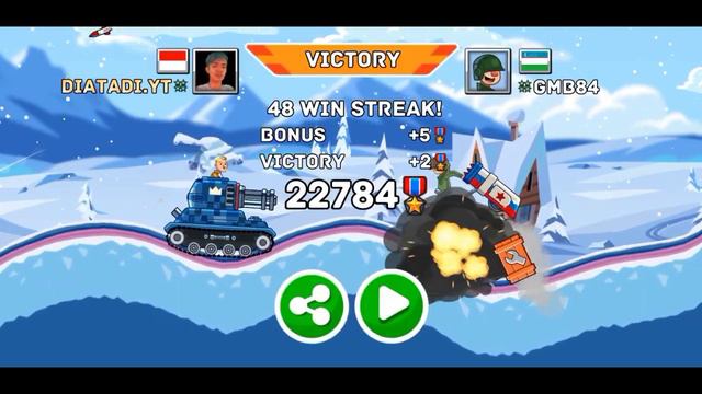 Hills Of Steel - TANK REAPER! Upgrade Max Level 15 + Upgrade All Booster ⚠️ Gameplay ios/ Android
