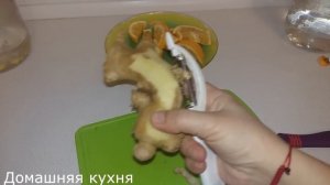 Вкусный напиток лимон и имбирь