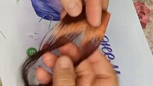 Волосы(кудряшки) из атласной ленты, для текстильный куклы