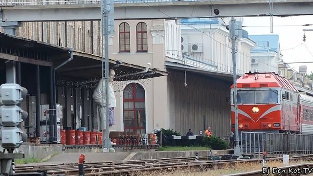 ТЭП70-0347 с поездом Вильнюс - Клайпеда - Вильнюс