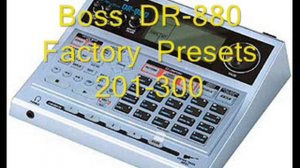 Boss DR 880 - Drum Machine - Patterns (3/5)