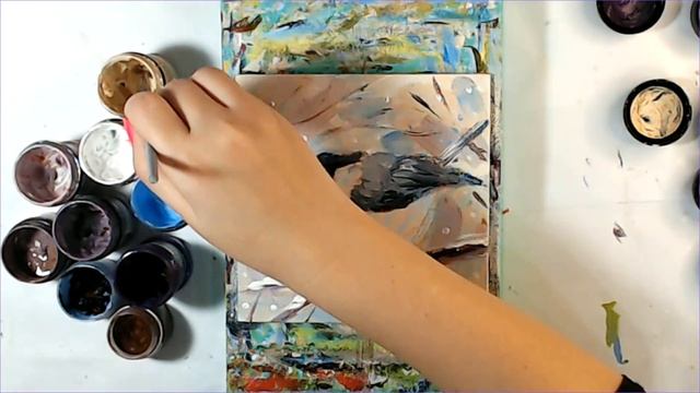 Как рисовать синичку смотреть онлайн