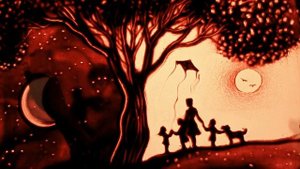 Подарок маме на День Рождения. Песочная анимация Sand Art