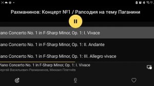 Рахманинов: Концерт 1. часть первая.