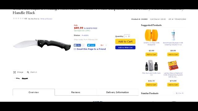 Deal Alert # 109 : Cold Steel Rajah II Knife (CTS-BD1 Steel) смотреть онлайн