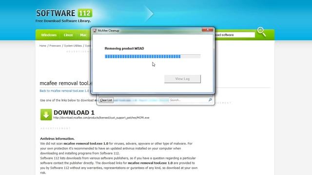 McAfee removal tool - uninstall other McAfee products смотреть онлайн