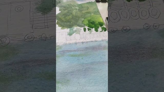 Видеоурок рисование акварелью