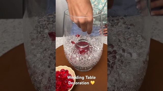 An easy table decoration for weddings ?