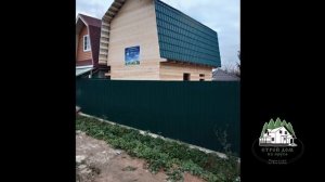 Дом из обрезного бруса, построенный СК "Строй дом из бруса" из Костромы.