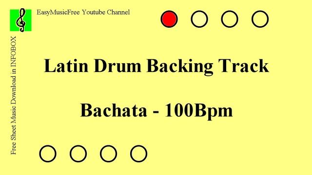 Bachata - Free Latin Drum Backing Track - 100Bpm смотреть онлайн