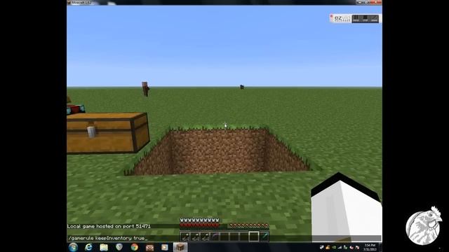 Minecraft: How to keep inventory with one command смотреть онлайн
