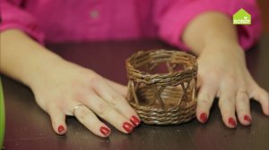 Ажурный подсвечник из бумажных трубочек