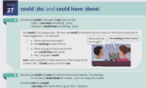 27. Modals: could do, could have done