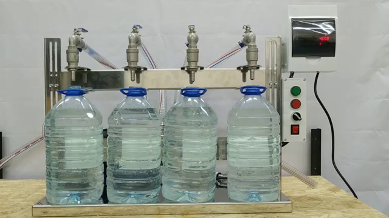 Моноблок розлива воды в бутылки Fillermatic-4 смотреть онлайн