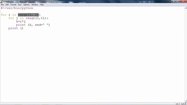 Python - Nested Loop смотреть онлайн