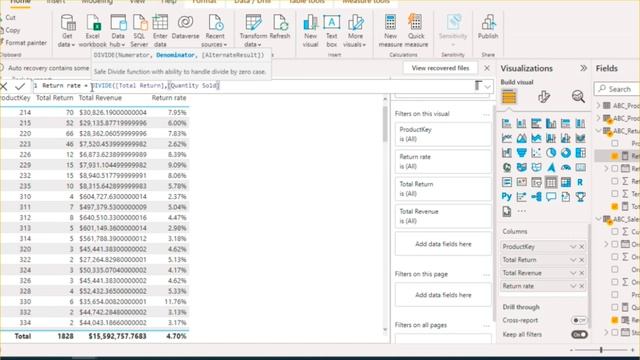 MICROSOFT POWER BI LECTURE 19l  DAX MATHS & STAT FUNCTION, DAX COUNT,DISTINCTCOUNT,COUNTA
