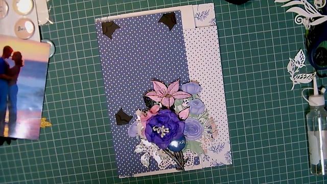 2 часть МК /1 разворот и декор/ горошковый альбом/ скрапбукинг смотреть онлайн