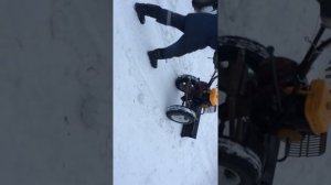 Мотоблок каскад с отвалом