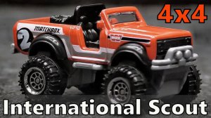 International Scout 4x4 Модель машины Масштаб 1:64 Matchbox Мини-копия автомобиля