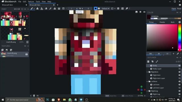 MINECRAFT Speedpaint of Iron Man - Mark 85 смотреть онлайн