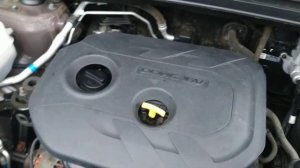 Hyundai ix35, 2013 г.в., пробег 140 000 км., работа двигателя G4NA 2.0 на холодную.