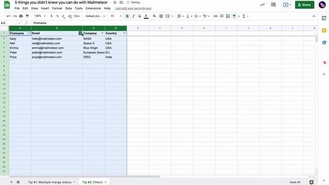 How to use filters in a Google Sheets spreadsheet? смотреть онлайн