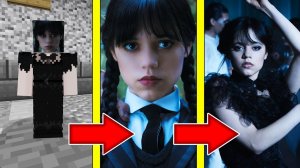 Как менялась УЭНСДЕЙ АДДАМС и её жизненный цикл в майнкрафт ! Эволюция WEDNESDAY ADDAMS MINECRAFT