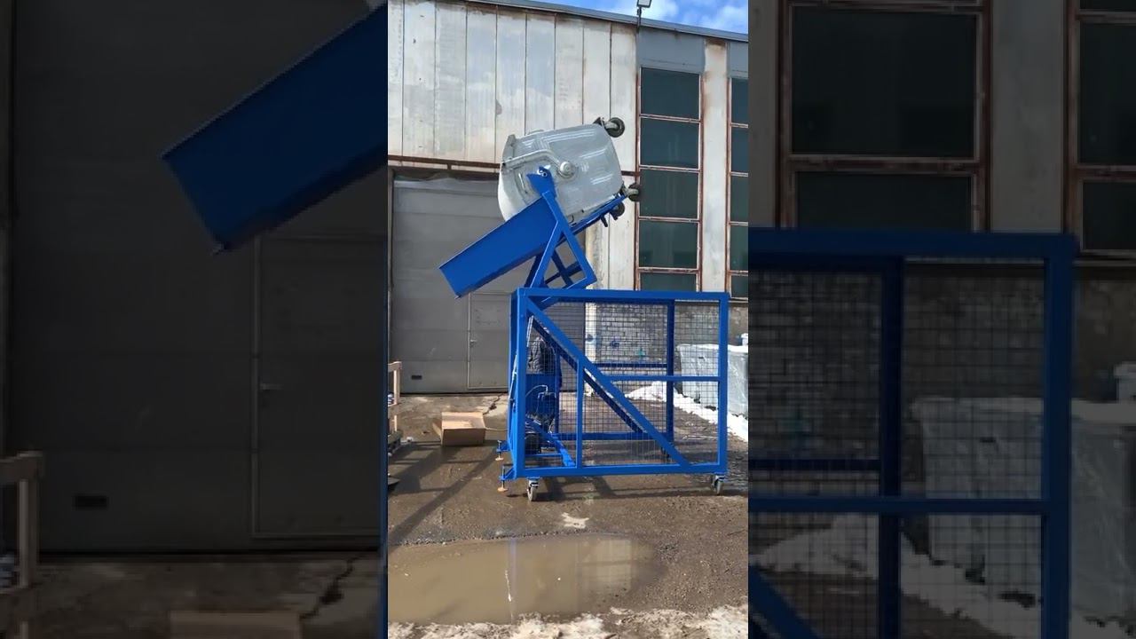 Опрокидыватель (евроконтейнеров) для мусорных контейнеров ЛАККК (1100 литров) смотреть онлайн