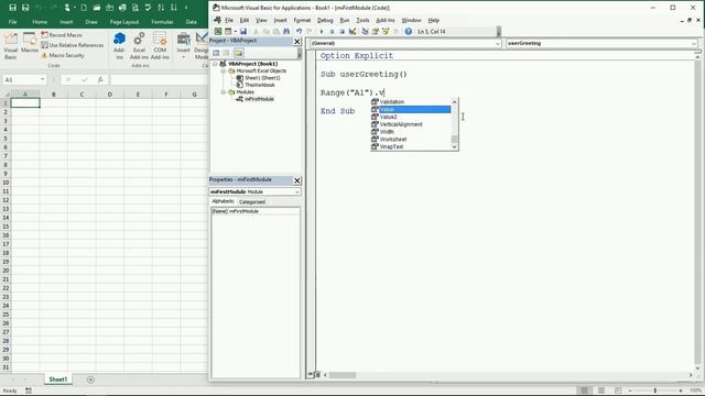 04 ENG VBA Excel Creating subroutines смотреть онлайн