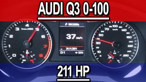 Audi Q3 acceleration 0-100 kmh, 2.0 TFSI, 211 hp