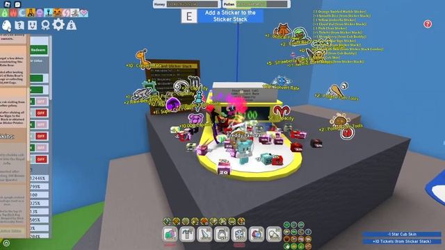 ??ОБНОВЛЕНИЕ БСС И КАК РАБОТАЕТ Sticker Stacker ТЕСТ СЕРВЕР СИМУЛЯТОР ПЧЕЛОВОДА BEE SWARM SIMULATOR