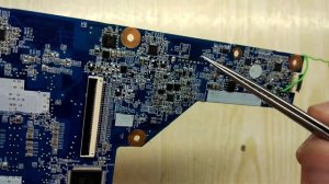 Видеоотчет.  quanta r23 (DA0R23MB6D1) ремонт после залития.