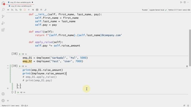 Python Class - Part 2: Class and Class Variable #python #pythonclass