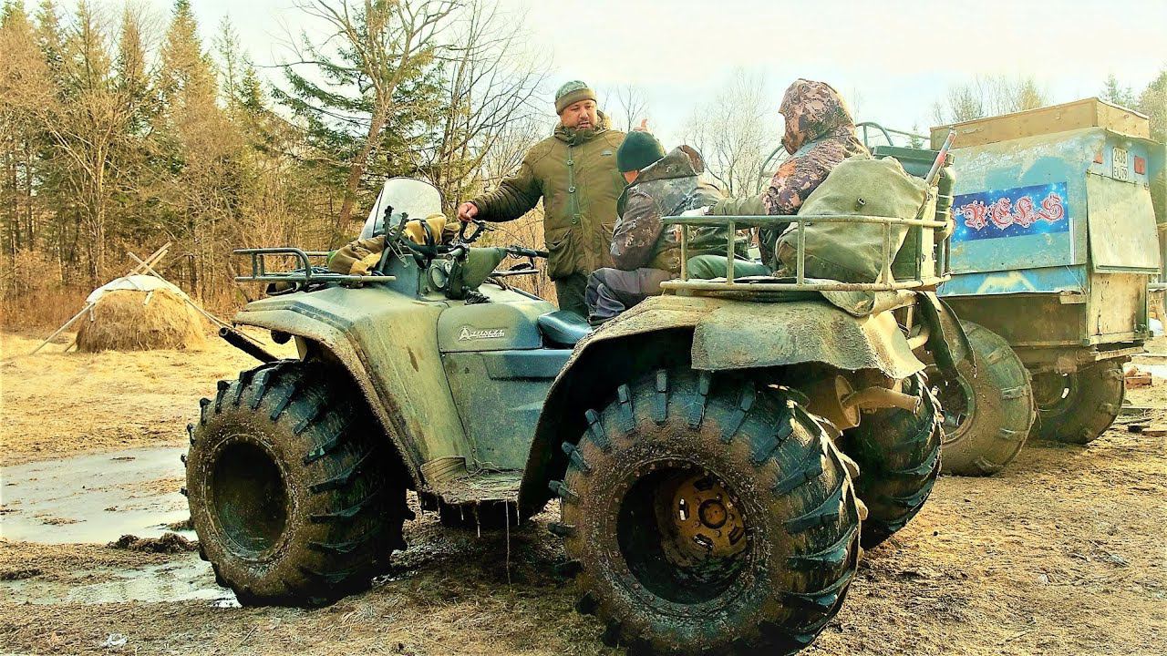 С ДРУГОМ НА НЕСКОЛЬКО ДНЕЙ РЫБАЧИТЬ ПО ОТКРЫТОЙ ВОДЕ ,В ГЛУХИЕ МЕСТА НА БОЛОТОХОДЕ. смотреть онлайн