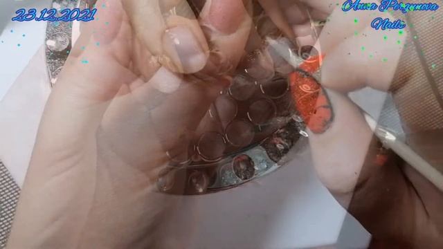 ?коррекция ногтей.? много сухой кожи. ?маникюр. ?преображение ногтей. ?новогодний дизайн