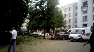 02.06.2014. Луганск. После обстрела Луганской администрации с самолета | Ukraine, Lugansk