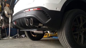 Geely Coolray catback exhaust system with dual exits, air intake system and race chip