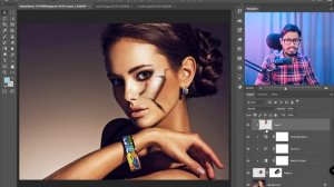 Create to Realistic Cracked Skin in Adobe Photoshop Class 20